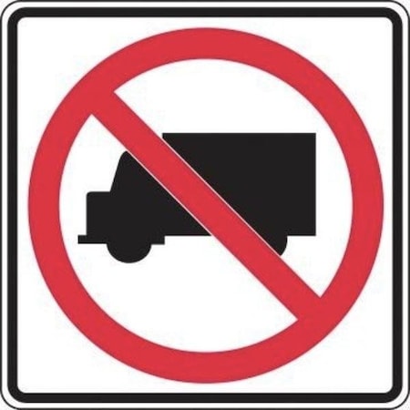 Accuform TRUCK RESTRICTI ON SIGN NO TRUCKS FRR041RA FRR041RA